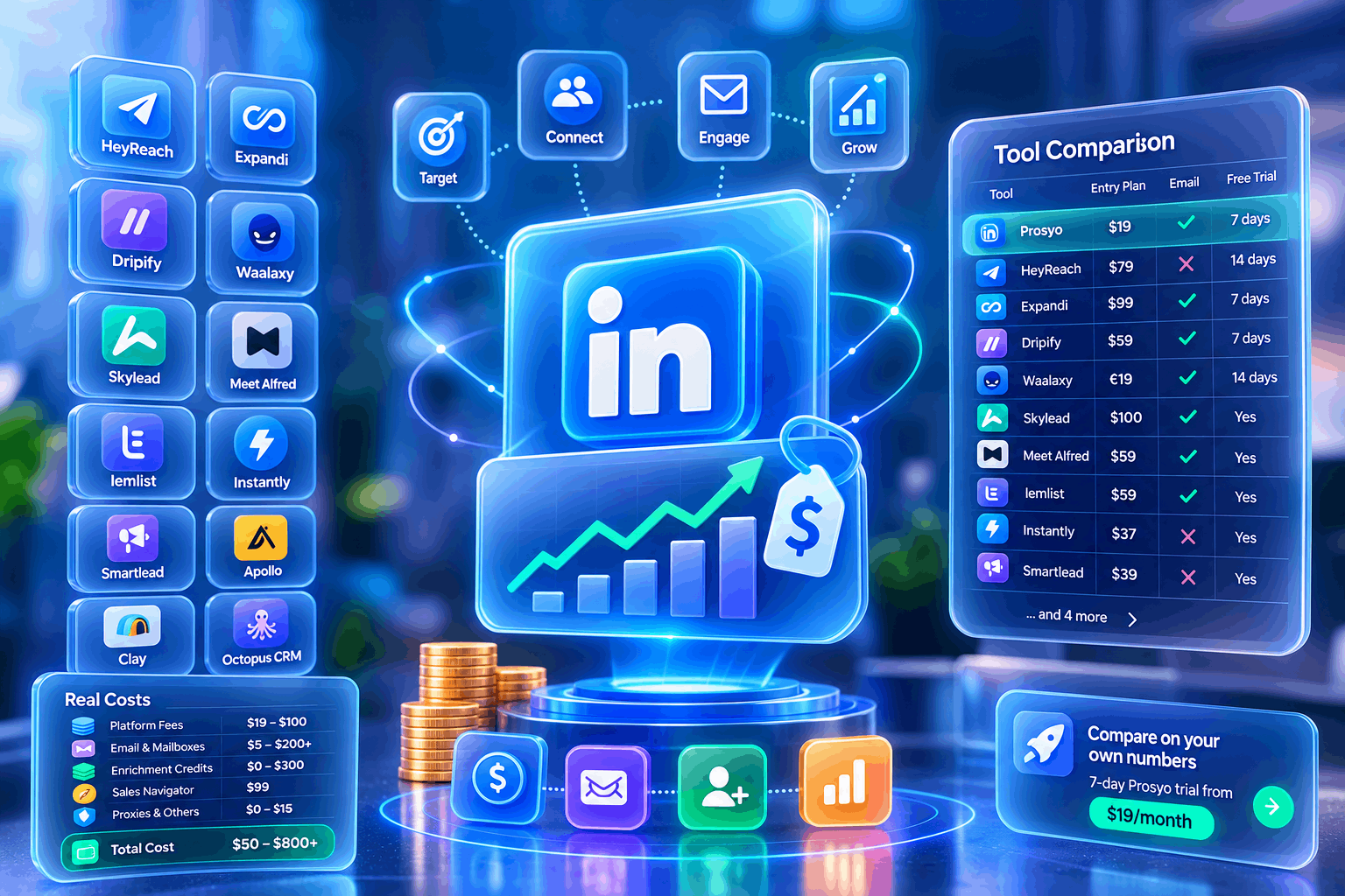 What LinkedIn Outreach Actually Costs in 2026: 14 Tools, Real Seat Math, and the Hidden Fees